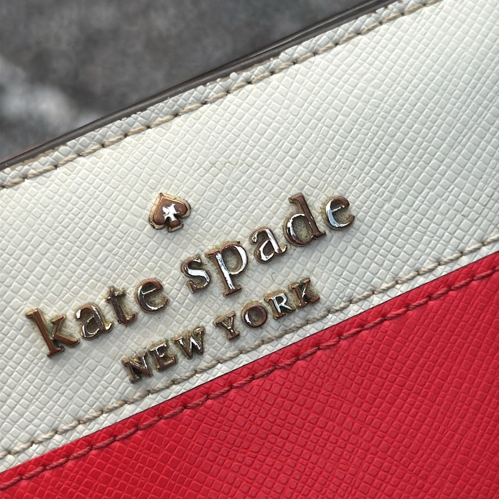 Kate Spade New York Stacy Bi Fold Wallet Cherry - Picture 12 of 15